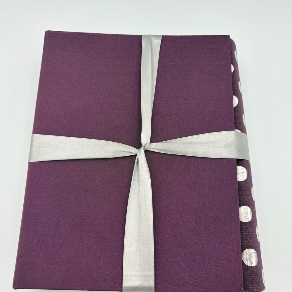 Target 2 Photo Album Gift Set Purple Silver Polka Dot 80 Photos Acid Free Pocket - Picture 3 of 9